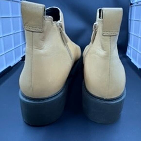 "Franco Santo" Leather Gore, Balin Booty,Chunky ,Zipper, Platform, !!!PLZ READ - Picture 5 of 15